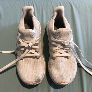 Adidas white ultra boosts